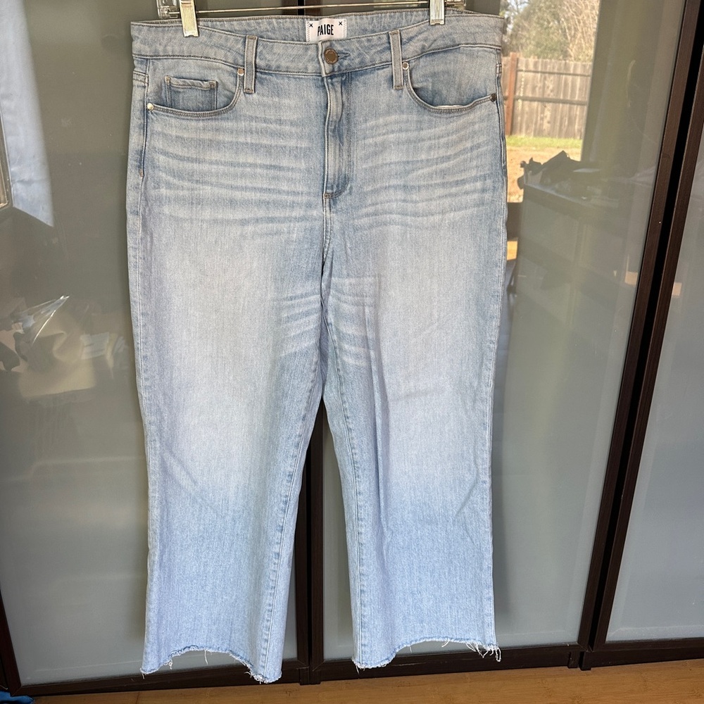PAIGE Jean| Paige Nelli Raw Hem High Rise Women’s Jean, Size 31